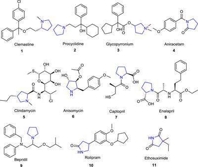 Recent insights about pyrrolidine core skeletons in pharmacology